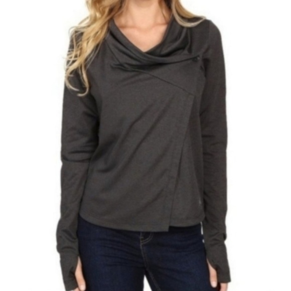 Arc'teryx Charcoal Gray Yonge Wrap Sweater with Thumb Holes Size XS - Picture 9 of 9